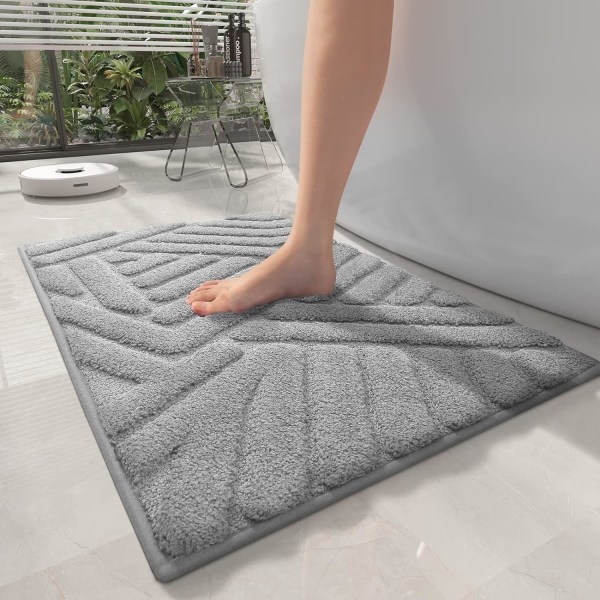 Non Slip Bathroom Rug, Absorbent Bathroom Rug, Soft Microfiber S