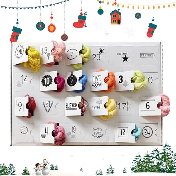 Garn Julekalender Blindboks 24-dagers nedtelling
