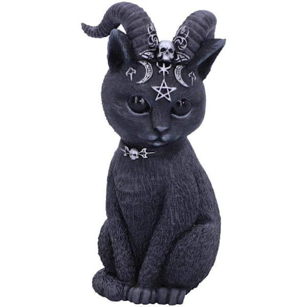 Pawzuph Polyresin Figurine, Black and Silver, 11cm