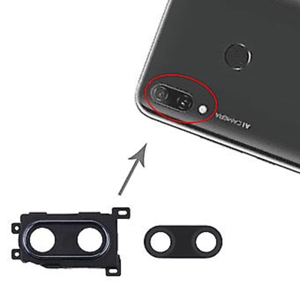 10 stk. kameralinsebeskyttelse for Huawei Enjoy 9 Plus Black
