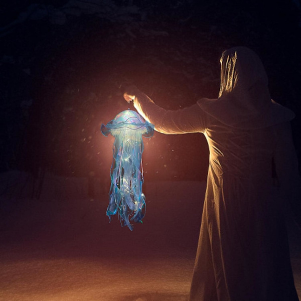 Jellyfish Pendellampe, DIY Jellyfish Lampe - Håndlavet Festdekoration