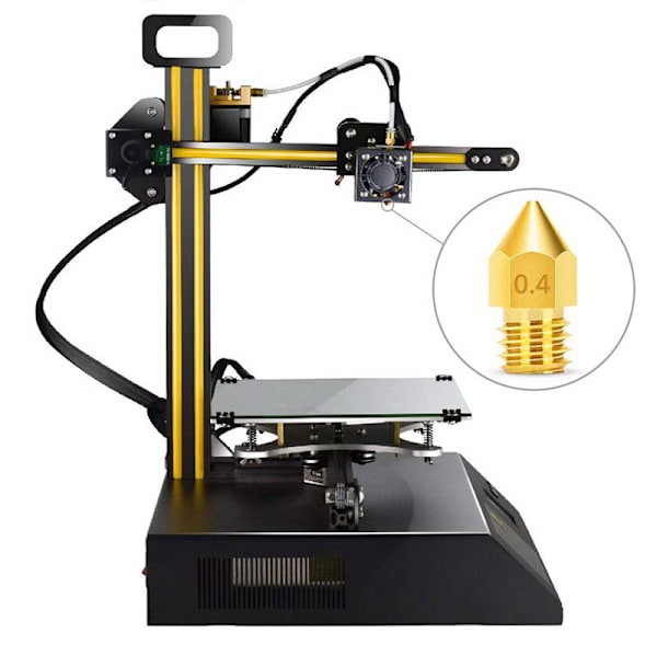 3D Printer Dyser - Ekstruder Dyser til MK8 + Rustfrit Stål
