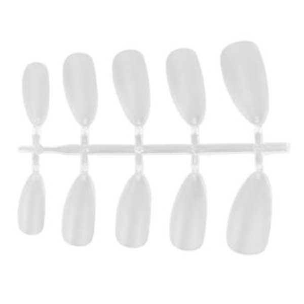 100 stk. Matte Negltipper Profesjonell Hjemmesalong DIY Full Dekning Falsk Negltipp for Neglekunstner Nybegynner