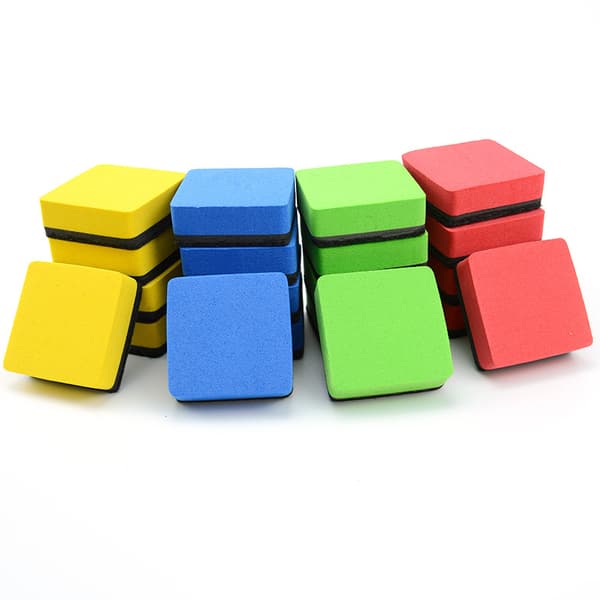 10-pack Rektangulära Magnetiska Whiteboardtavelsuddar - Röd