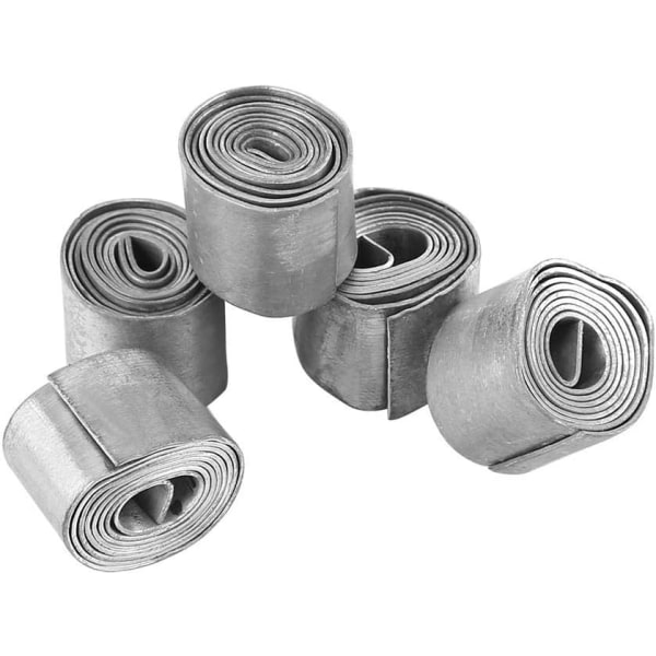 5 ruller 0,6 mm fiskeri blødt ark bly rulle tape synker klemme grej