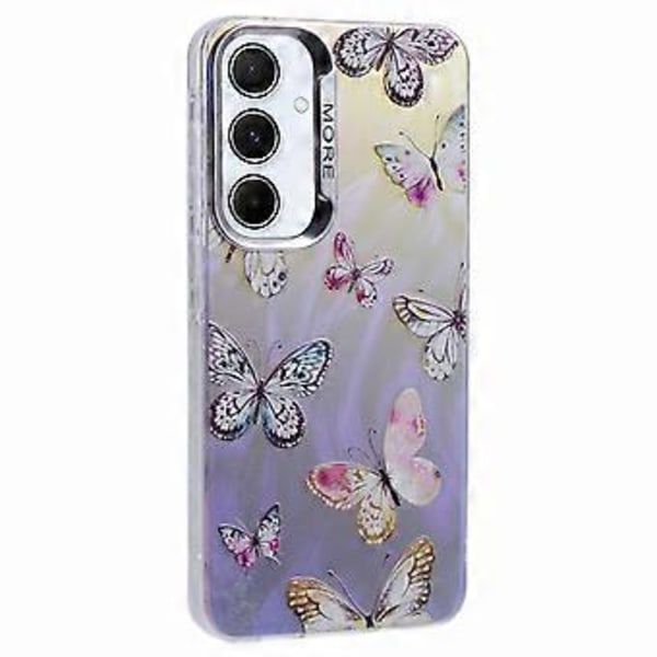 Samsung Galaxy S25+ -kotelo Laser TPU+PC Puhelinkuori Galvanoidulla Perhoskuviolla - AB2 AB2