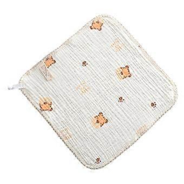 Praktisk Baby Bandana Haklapp Mångsidig Rapduk Mjuk Andningsbar Matningshaklapp Dregelhaklappar Salivhandduk för Nyfödda Spädbarn Cute tiger head