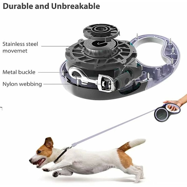 Retractable-koiranhihna, Retractable-koiranhihna pienille, keskikokoisille koirille