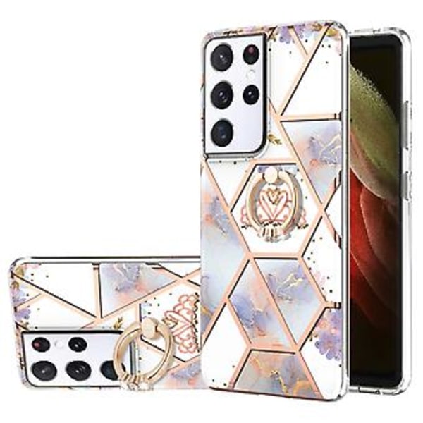 Marmorikuvioinen TPU-kuori Samsung Galaxy S21 Ultra 5G:lle multicolour