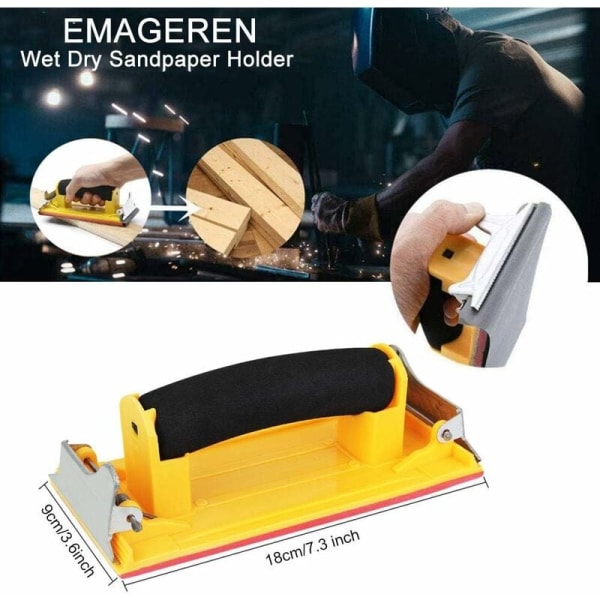 Hand Sander with Sponge Handle Hand Sanding Small Hand Sander Woo