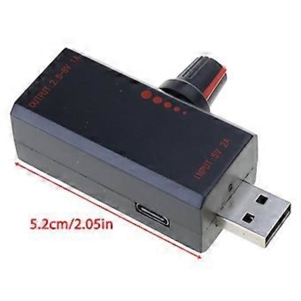 5W USB Ventilator Regulator USB Ventilator Trinløs Hastighedsregulator Forbedre Køleydelsen Hastighedsregulator 66mm/2.6inch