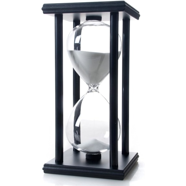 White Sand 60 Minutes Wood Sand Clock, Timglas Sand Timer