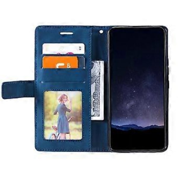 Plånboksfodral för Samsung Galaxy Xcover 5 Linjer Präglat PU Läder Telefonskal Style A