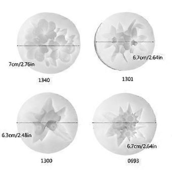 Smuk Blomsterlysform Fleksibel Silikoneform Til At Skabe Elegante Blomsterlys Til Enhver Lejlighed Daisy H0693