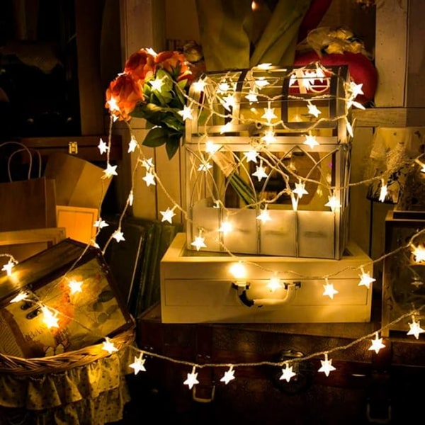 Starlight LED-stjerne varm farge \"plug-in-modeller\" 10 meter 100 lys