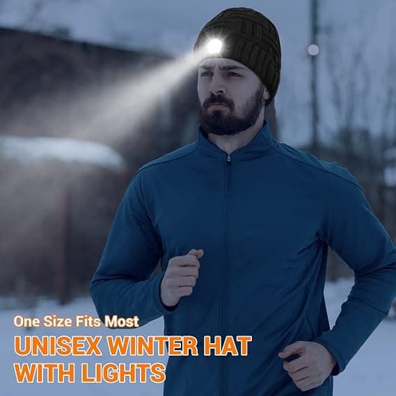 LED Hue med Lys - Strømpefyld til Mænd Gaver Hoved