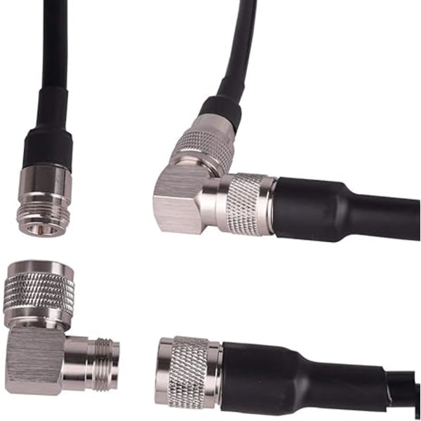 4-pakks N-type rettvinklet kontakt N hann til N hunn adapter C