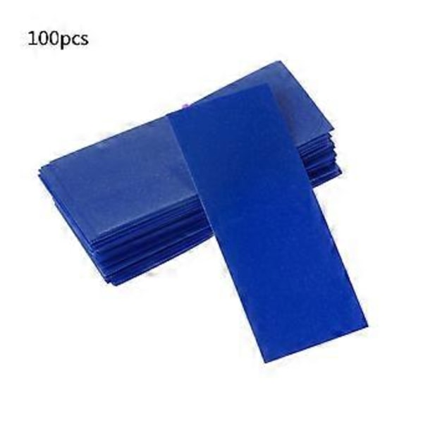 100 st PVC Krympfolie Batterikrympfilm 18650 Litiumbatteri Krympslang Rör Sorterat Kit Blå Blue