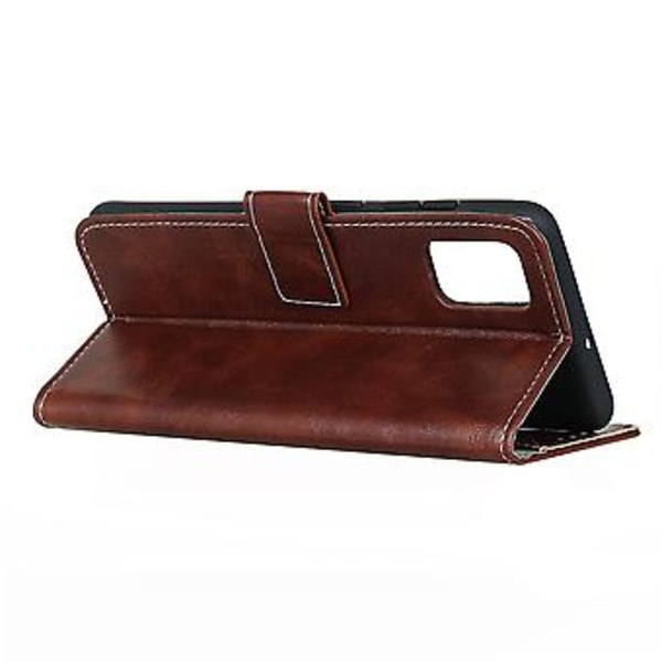 OnePlus 8T Retro Crazy Horse -kuvioinen nahkakotelo Brown