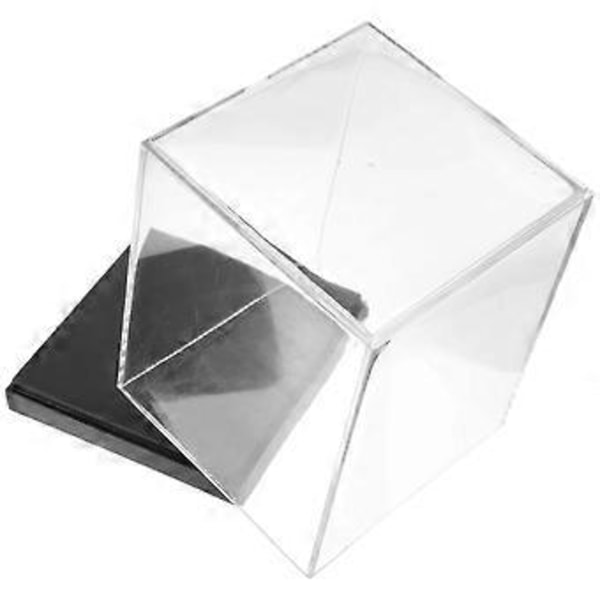 Klar provbehållare mångsidig plastutställningslåda liten smyckesförvaringslåda displayfodral