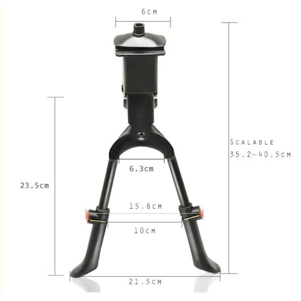 Tobeinstøtte sykkelstativ for 26 27 28 29 tommer dobbeltstativ