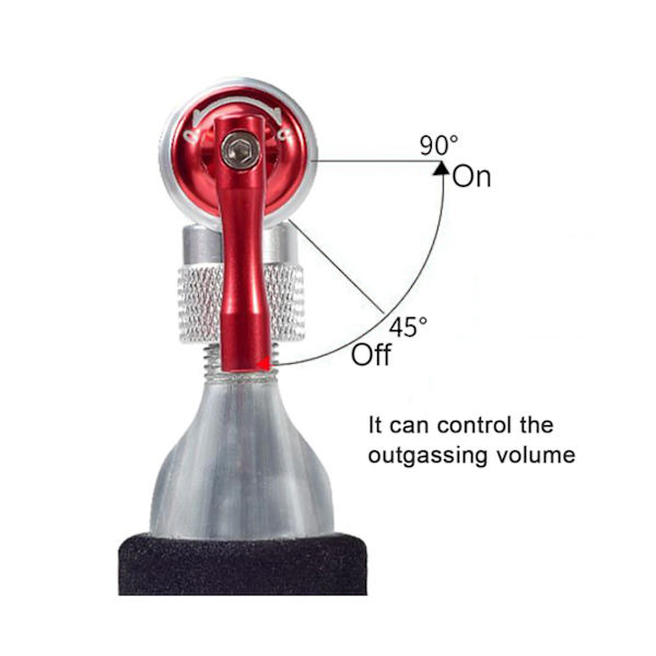 Gasdyse Anti-eksplosion Bærbar Aluminium Legering 120PSL CO2 Infl