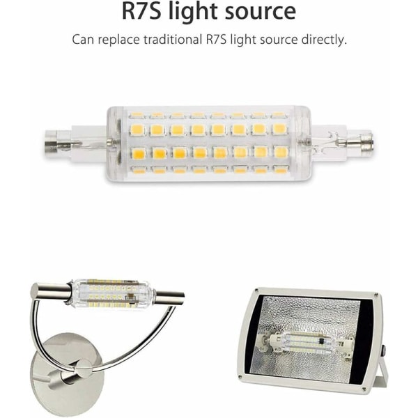 78MM 2835 SMD R7S Kanta J78 LED-Maissilamppu, 10W Halogeenivaihtolamppu