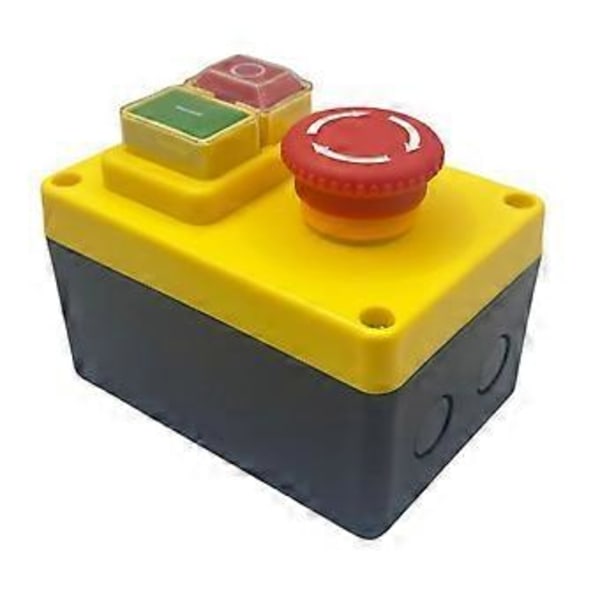 KJD17D 250V 16A Elektromagneettinen Painonappikytkin Hätäpysäytyskytkimet Sähkötyökaluille ja -koneille