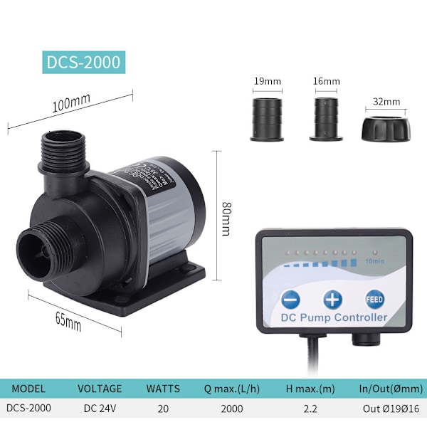 Damppumpe PP 1200 (1200 l/t) - Filter/dryp pumpe - Pumpe til sm