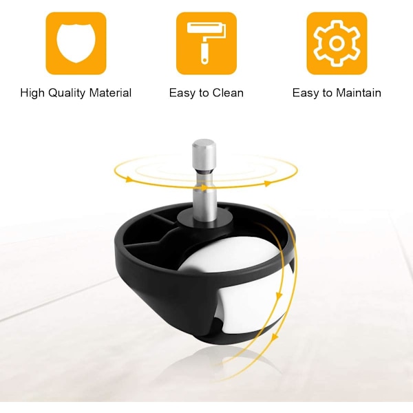 Pakke med 2 erstatningshjul (hvite) for iRobot Roomba 6