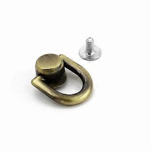 Roterbare Kulehode D-ringer Stud Veske Lagingsutstyr For Lær Håndverk Tilbehør Og Veske Forbedringer Gull Gold