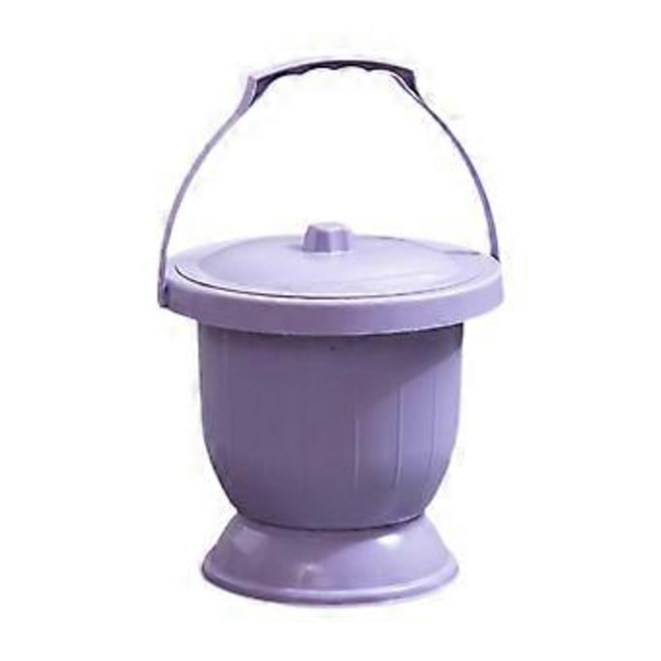 Kammare Pottspottkopp med Lock Förtjockad Urinflaska Natturinal Portabel Spottkopp Urinal Potta för Camping Barn Vuxna (Lila S) Purple S