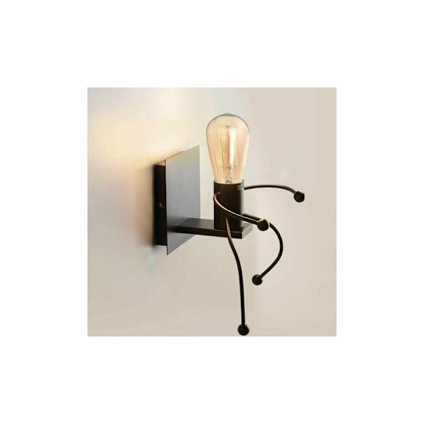 Vegglampe Industriell Kreativ Lampe Innendørs Retro Jernkunst