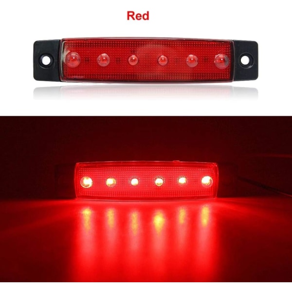 10 kpl LED-sivumerkkilamppuja, takana ja edessä, LED-asentovalot