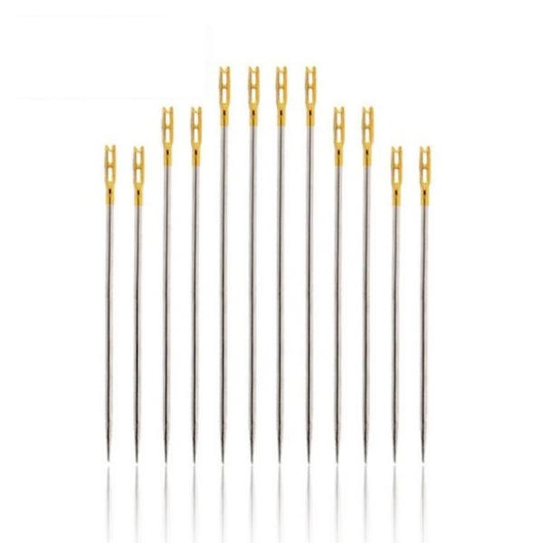 Golden Tail 12 st Easy Threading Needles Blind Needles Open S