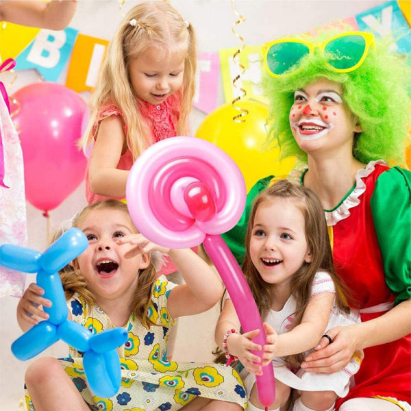 100 stk. lang stripe magisk ballong lateks ballong bryllupsrom dekorasjon