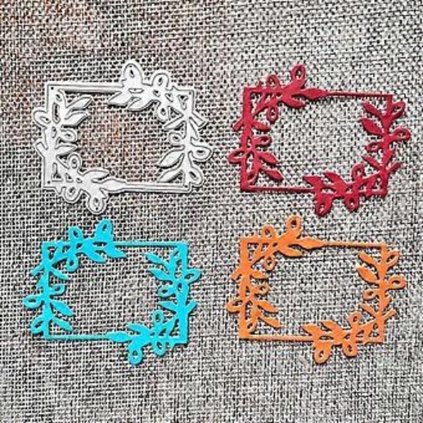 Metalliset leikkurit Pöllökehys Kohokuviointipohja Leikkausmuotit korttien valmistukseen Scrapbooking Paper Craft DIY -malli Käsintehty