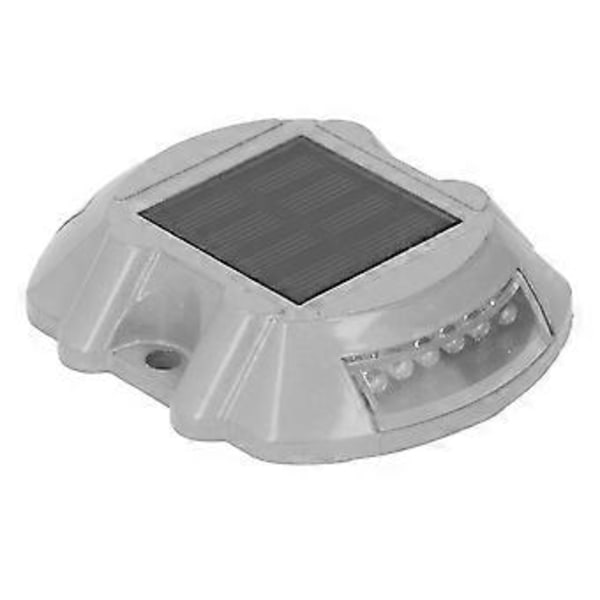 12LED Aurinkovoimalla Toimiva Ajotien Kannen Valo IP68 Vedenpitävä Aurinkovoimalla Toimiva Ajotien Telakkalamppu Jalkakäytävälle Puutarhaan 600mAH Keltainen Valo