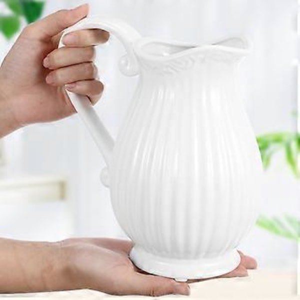 1 st Keramisk Kannvas Porslinsblomkruka Torkad Blomvas Hemrumsinredning