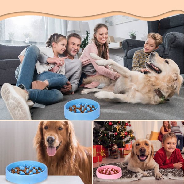 Antiglupsk hundskål, långsam matningsskål för hundar, långsam matning nej