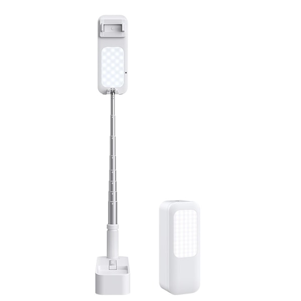 Udvidbar, foldbar og 360° roterbar selfie-stick med multi-f