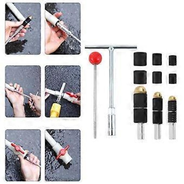 Universal Varm Smelte Vannstopp Pins Sekskantrør Vannstopp Pins Oppgraderinger for Innendørs og Utendørs Rørlekkasjeløsning Style C