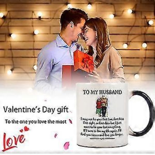 Valentinsdag Gave til Mand - Varmefølsom Farveskiftende Kaffe Kop