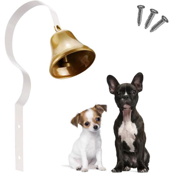 Hundeklokke Pet Doorbell Hængende Messing Dørklokke til Pottetræning