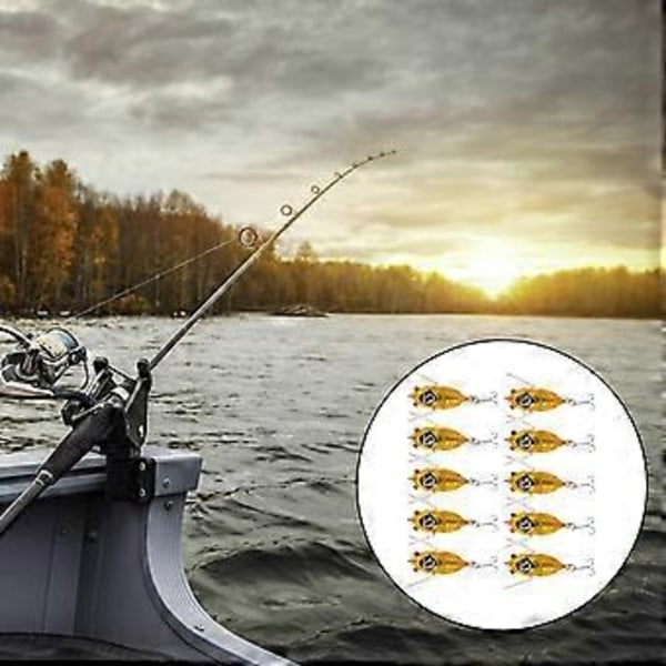 10 Kpl Kovia Vieheitä Cicada Suolavesi Kulta (Kulta) Gold