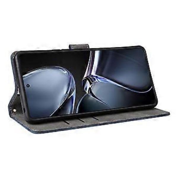 Til Asus Zenfone 12 Ultra 5G Etui Wallet RFID-blokering PU Læder Cover Visningsstativ Blue