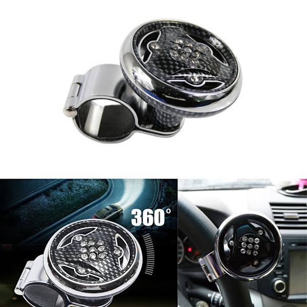 En (Carbon Fiber Mønster) Bil Rat Styring Hjul Knob, Univer