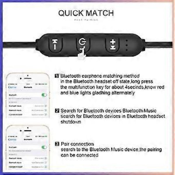 Langattomat magneettiset Bluetooth-kuulokkeet, urheilukuulokkeet, handsfree-mikrofoni, melu