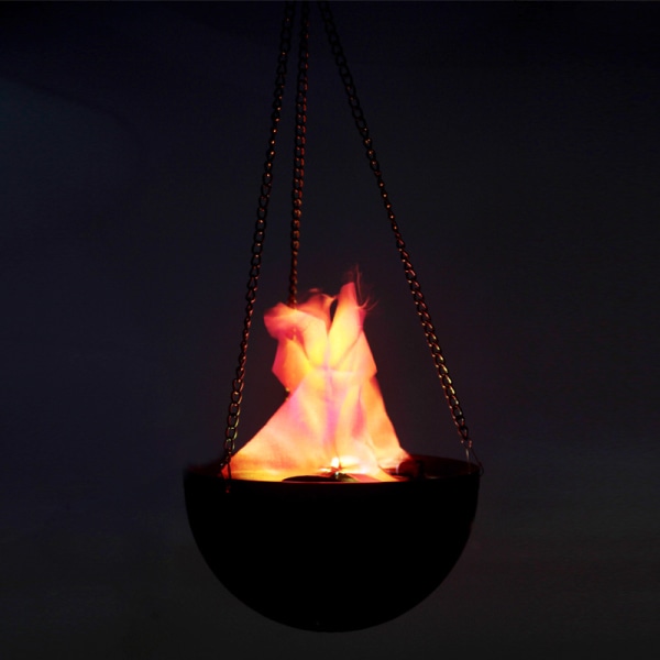 LED Falsk Flamme Lampe Elektrisk Bål Kunstig Flimrende Effekt