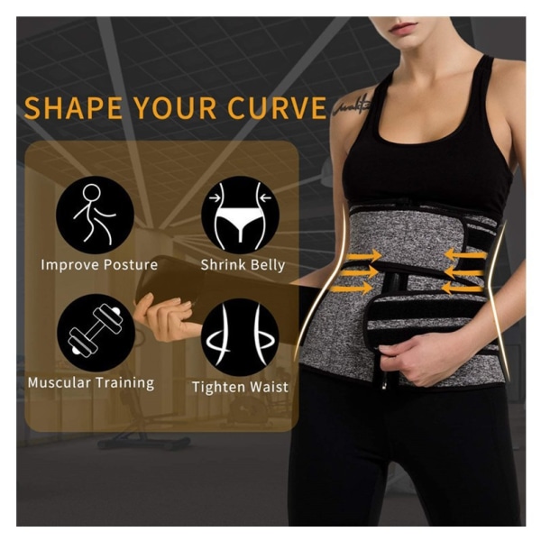 Neopren waist trainer för kvinnor viktminskning, korsett bastu svett